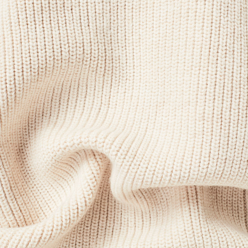 G-Star RAW® Constructed Woollen Knit Pullover Weiß fabric shot