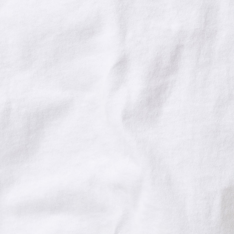 G-Star RAW® Korpaz Mock T-Shirt Blanc fabric shot