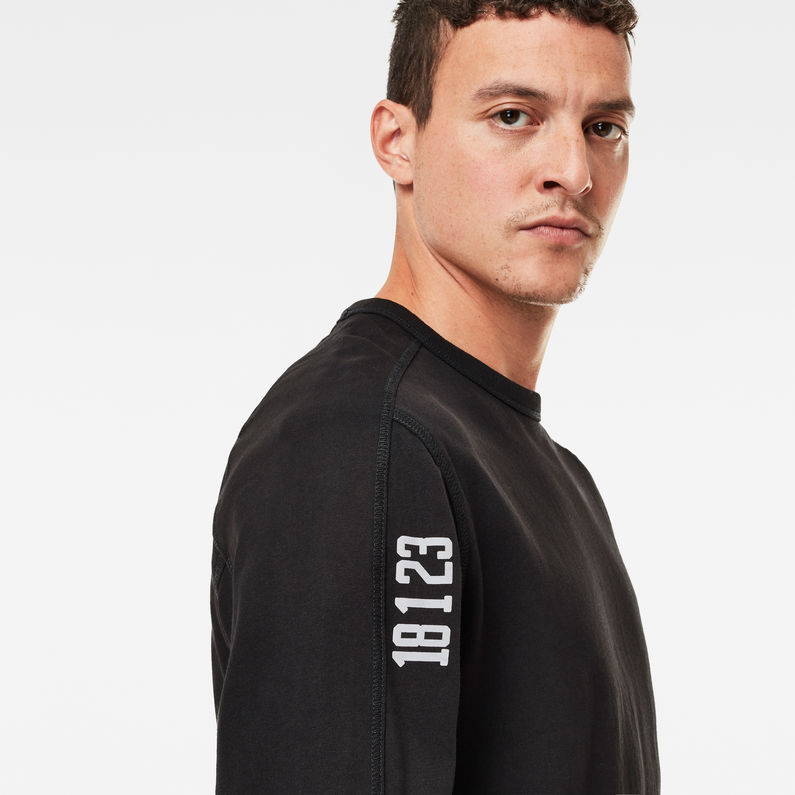 G-Star RAW® T-shirt Multi Logo Korpaz Noir detail shot