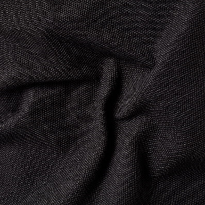G-Star RAW® Jirgi Zip Tape Detail T-shirt Black fabric shot