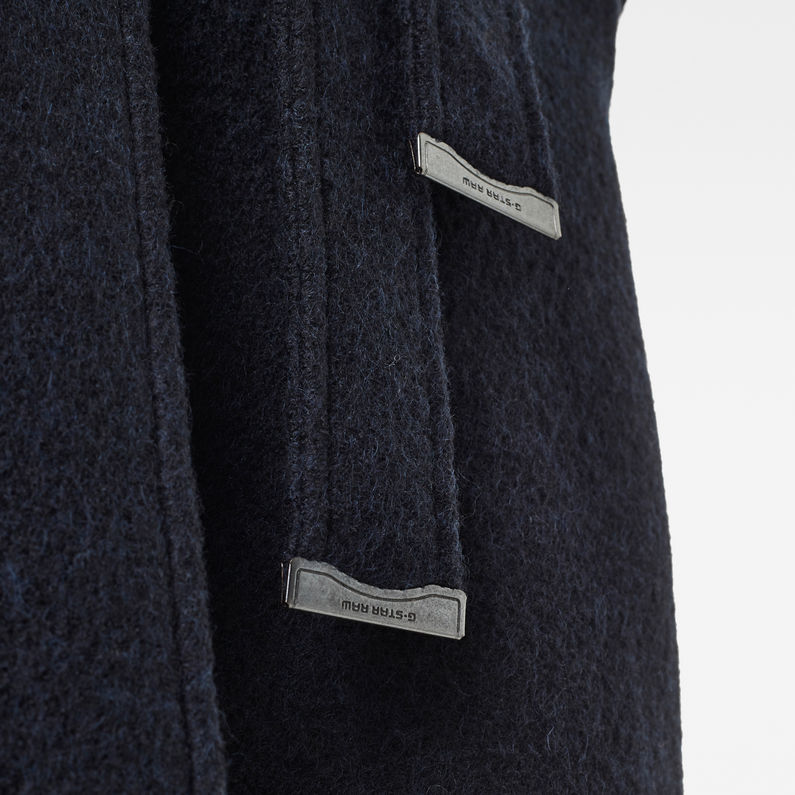 G-Star RAW® Belted Field Padded coat Dark blue detail shot