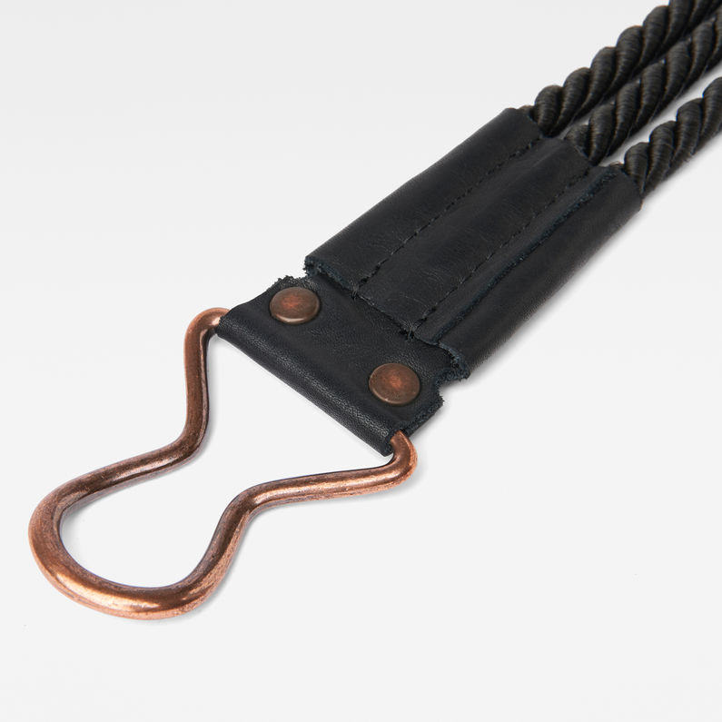 G-Star RAW® Rope Belt Black detail shot buckle