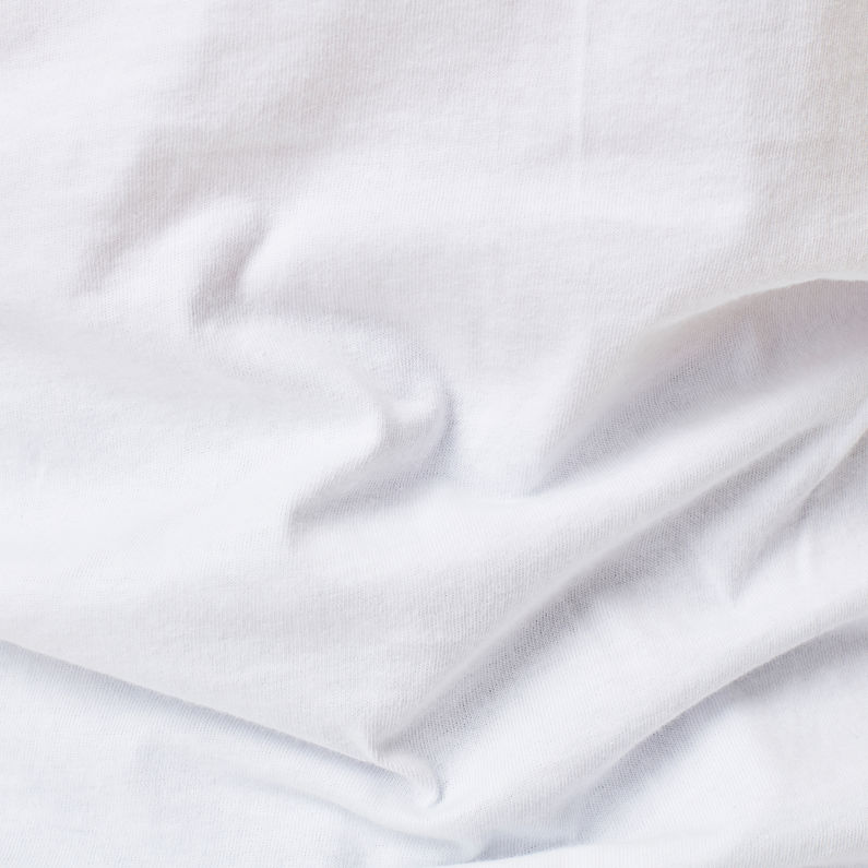 G-Star RAW® Graphic 20 Slim T-shirt White fabric shot