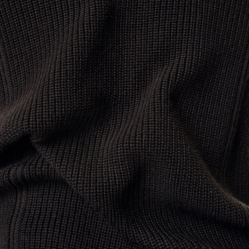 G-Star RAW® Constructed Woolen Turtle Knit Black fabric shot
