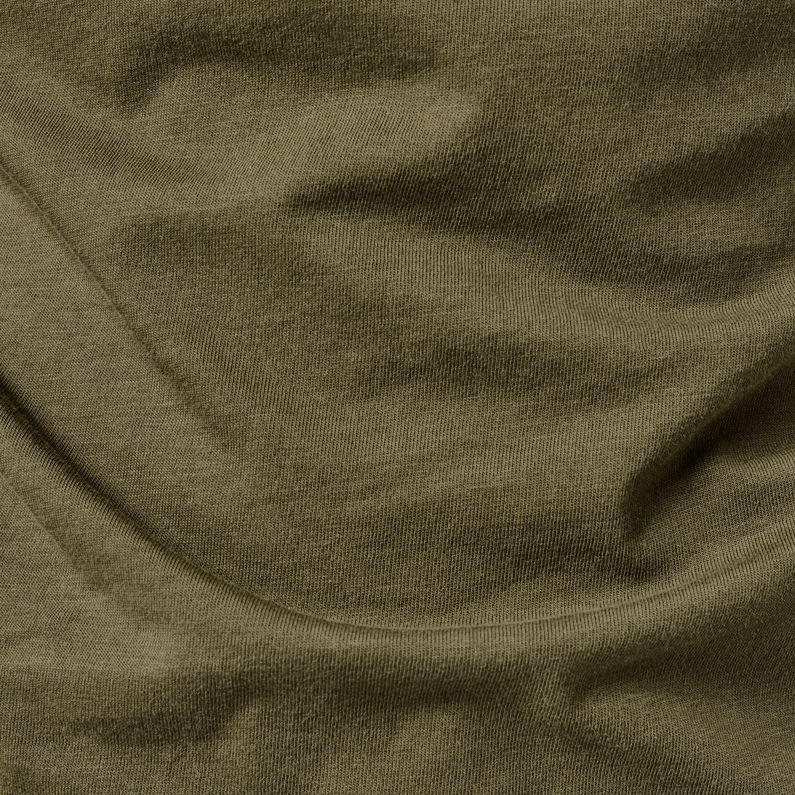 G-Star RAW® Originals Label Slim T-Shirt Green fabric shot