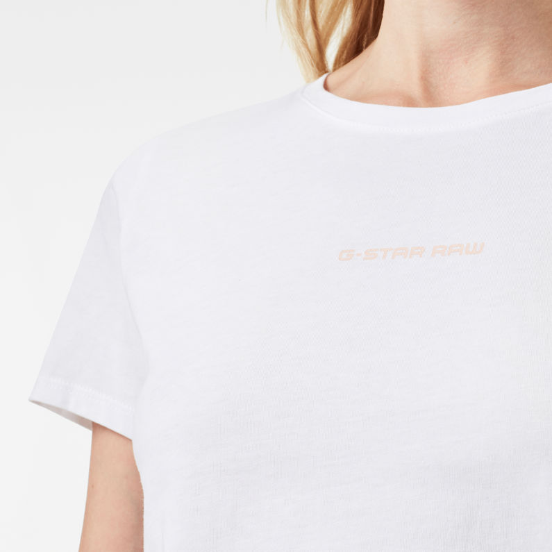 G-Star RAW® Camiseta Graphic Core Slim Blanco