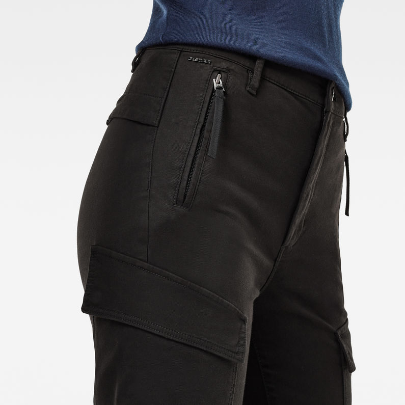 G-STAR® High G-Shape Cargo Skinny Pants Black detail shot