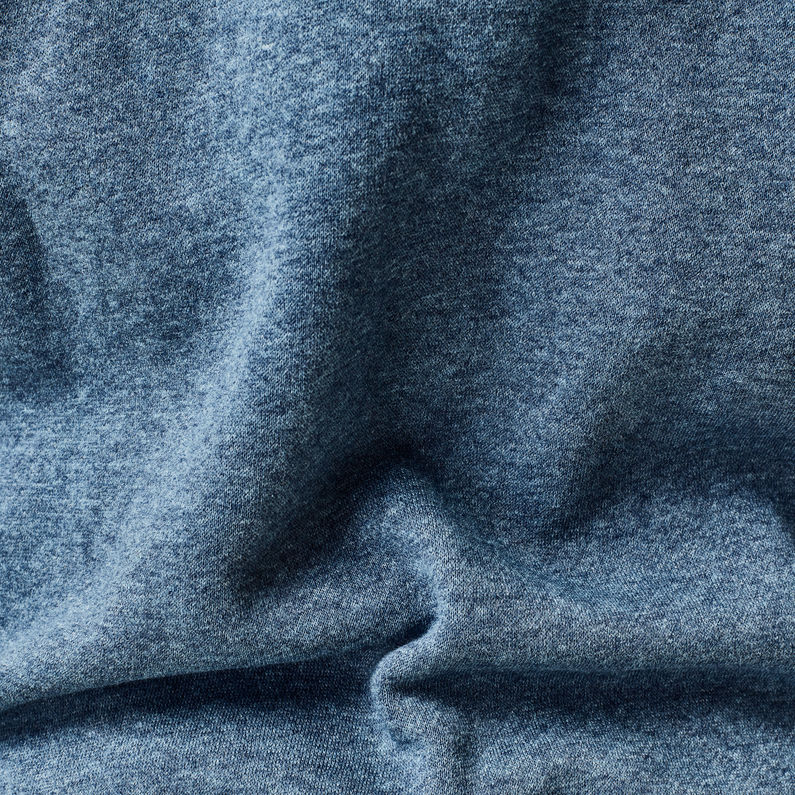 G-Star RAW® Premium Core Hoodie Met Rits Midden blauw fabric shot