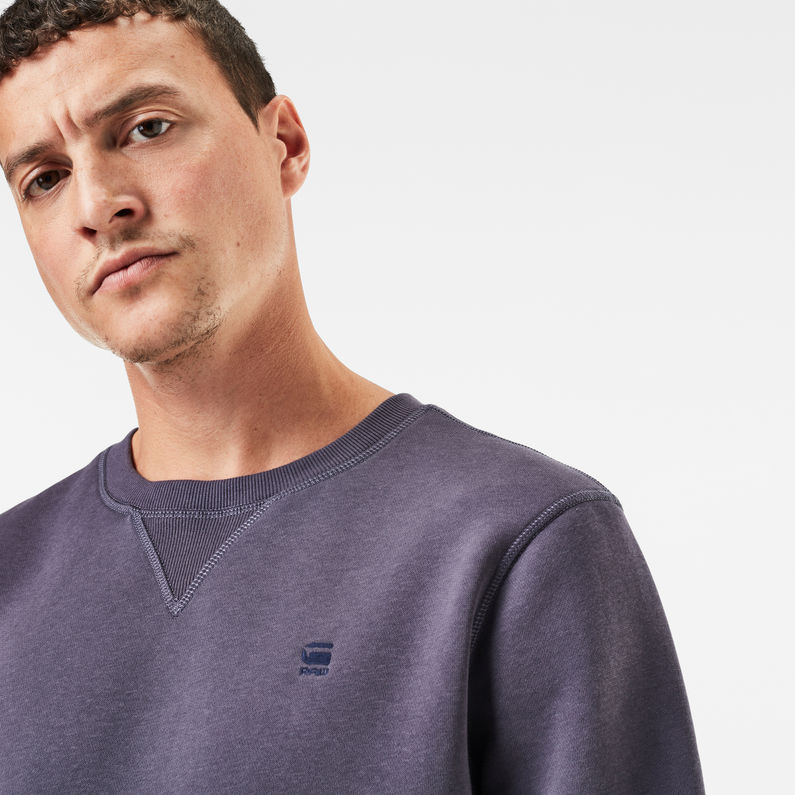 G-STAR® Premium Core Sweatshirt Lila detail shot