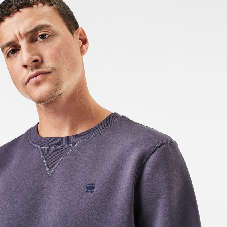 G-STAR® Sweat Premium Core Violet detail shot