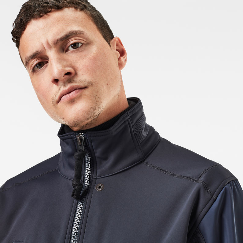 G-Star RAW® Transeasonal Softshell Bomber Jacket Dark blue detail shot