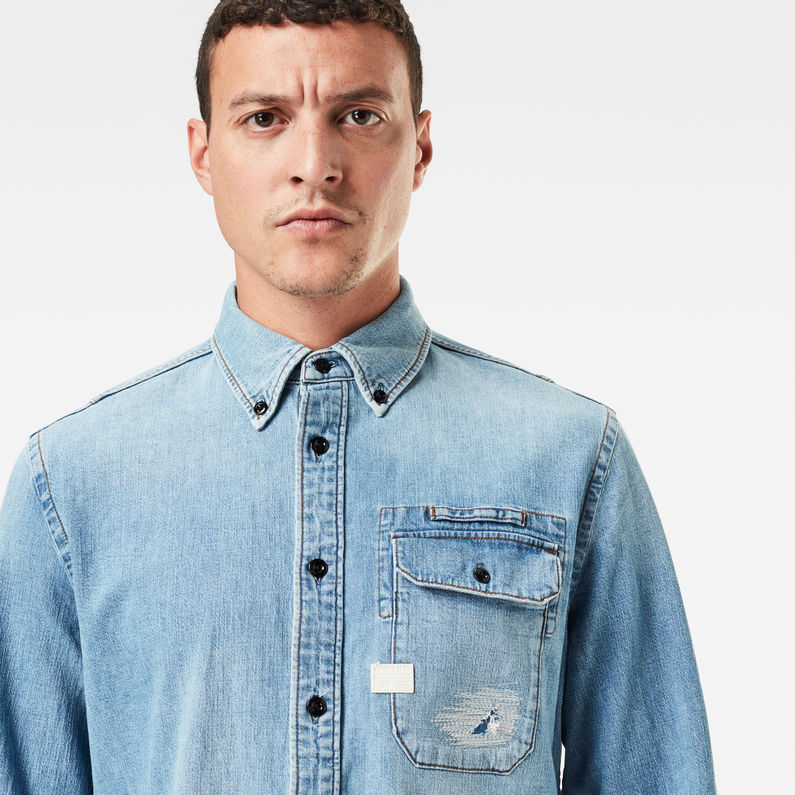 G-Star RAW® Bristum Button Down Slim Shirt Light blue