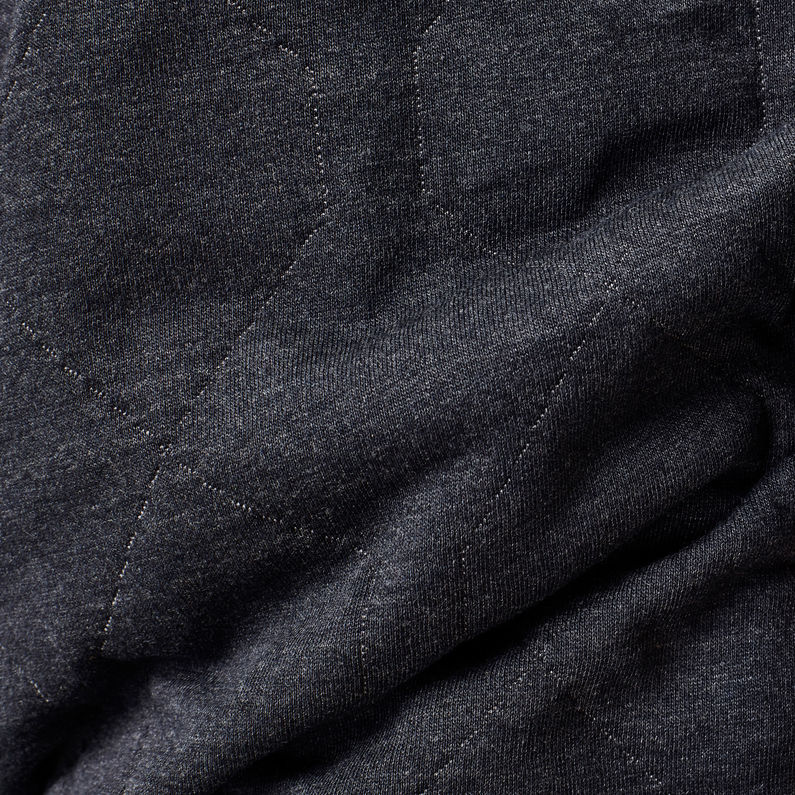 G-Star RAW® Sweat à capuche Utility Quilted Bleu foncé fabric shot