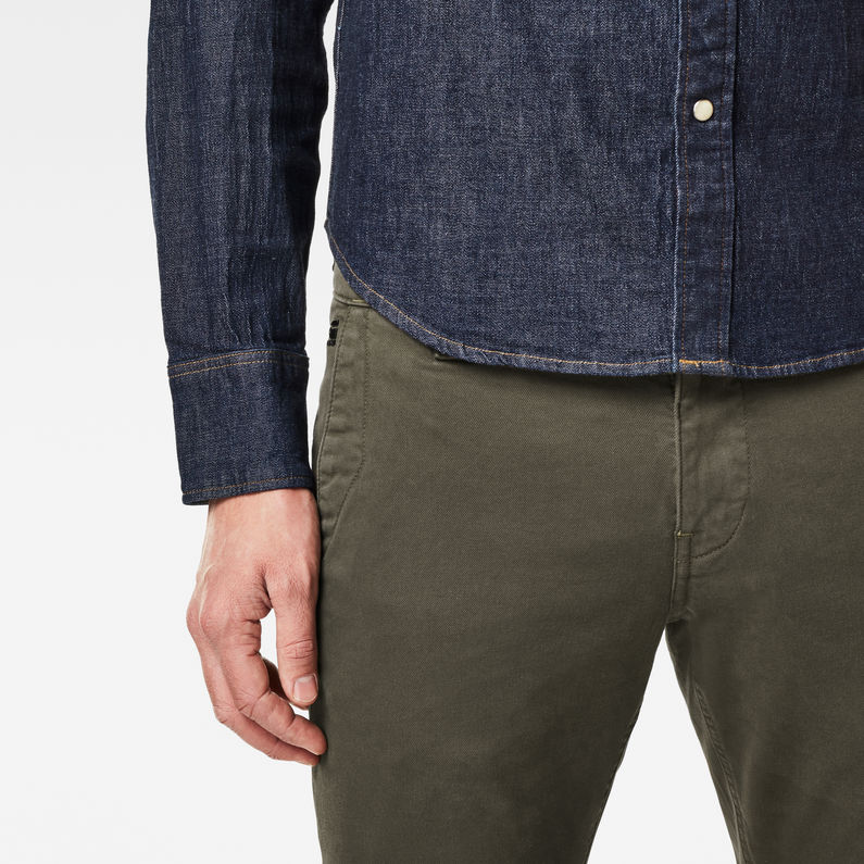 G-Star RAW® Skinny Chino Grün detail shot