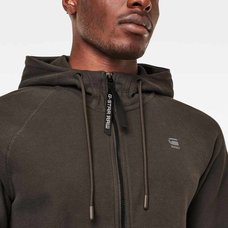 G-Star RAW® Jirgi Zip Tape Detail T-shirt Grey detail shot