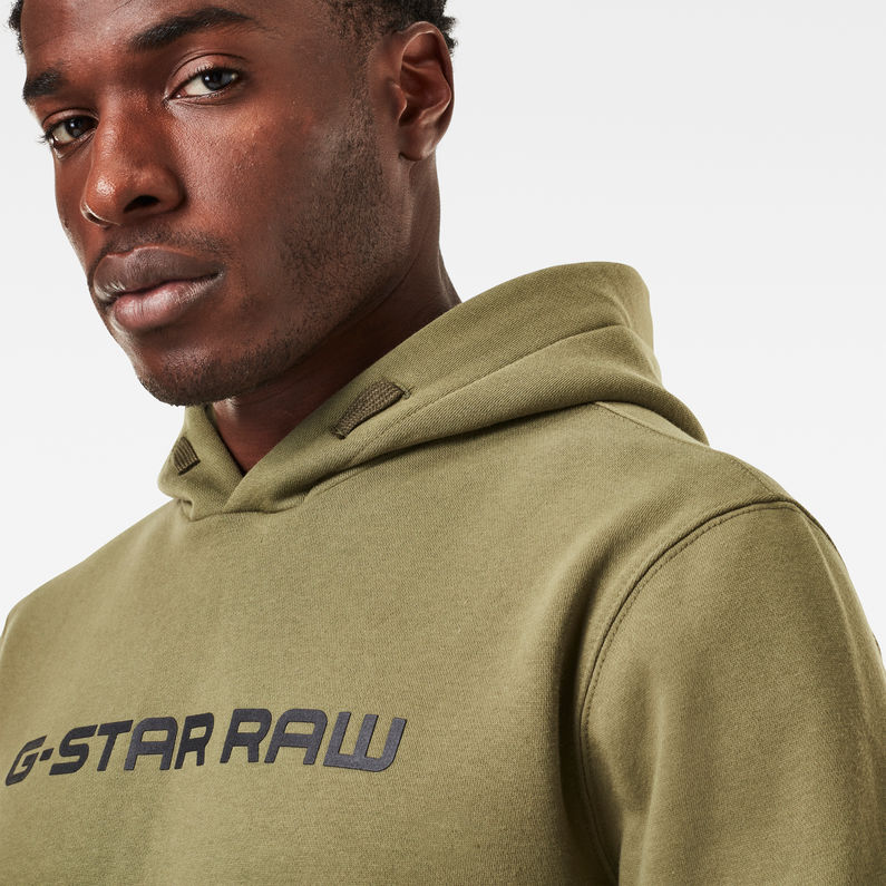 G-Star RAW® Loaq Hooded Sweat Vert detail shot
