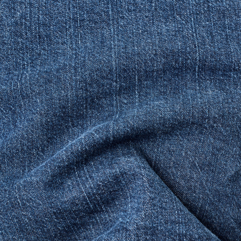G-Star RAW® 3301 Slim Sherpa Jack Midden blauw fabric shot