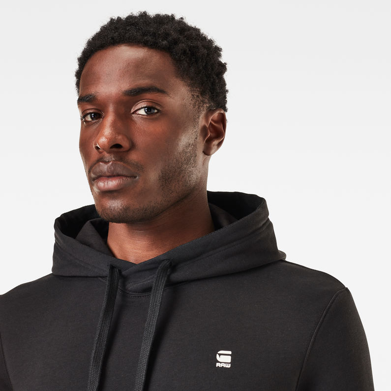 G-STAR® Graw Core Hooded Sweater Black detail shot