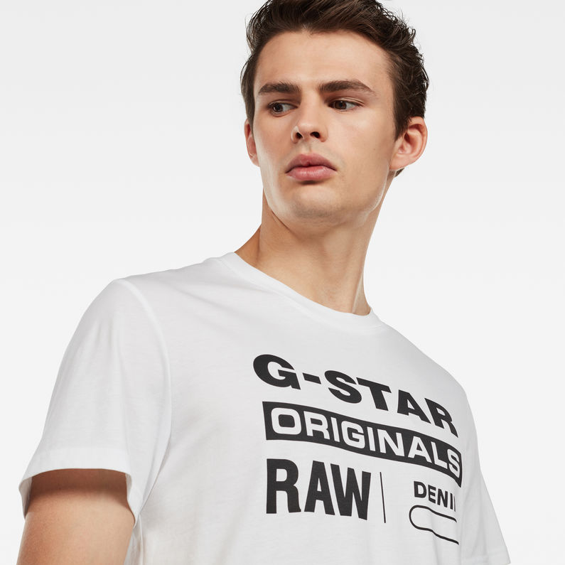 G-Star RAW® Graphic 8 T-Shirt Blanc