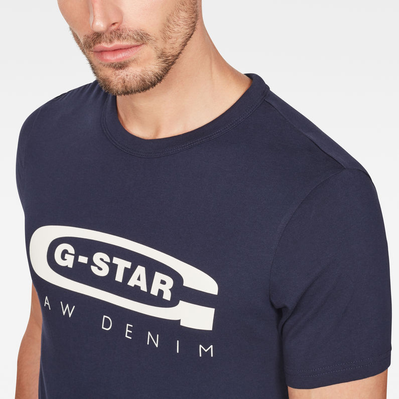 G-Star RAW® Graphic 4 T-Shirt Bleu foncé