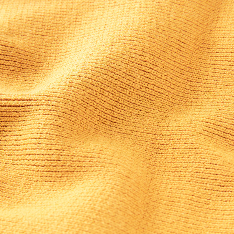 G-Star RAW® Knitted Beanie Yellow fabric shot