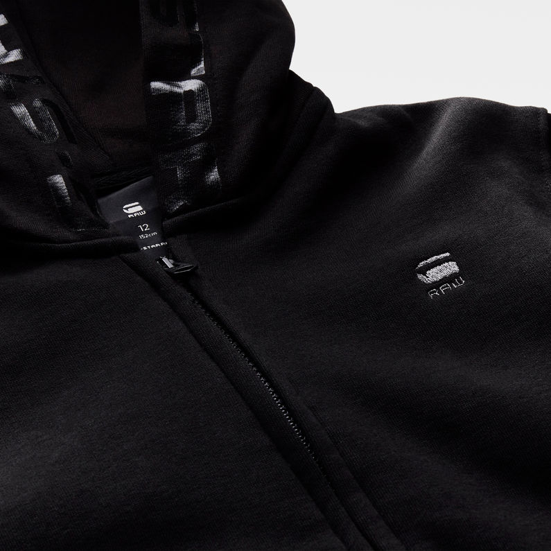 G-Star RAW® Cardigan à capuche Noir detail shot