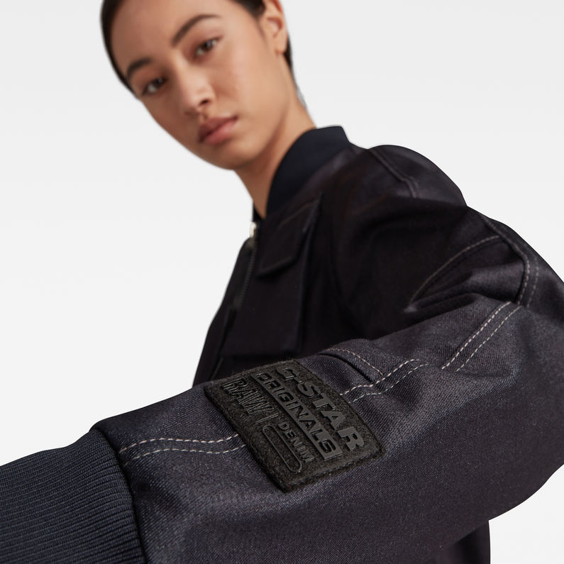 G-Star RAW® GSRR 3D Pocket Bomber Donkerblauw detail shot
