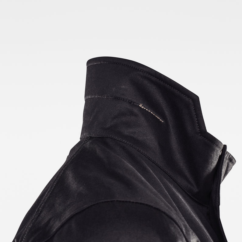 G-Star RAW® GSRR 2 in 1 Trench Coat Black detail shot