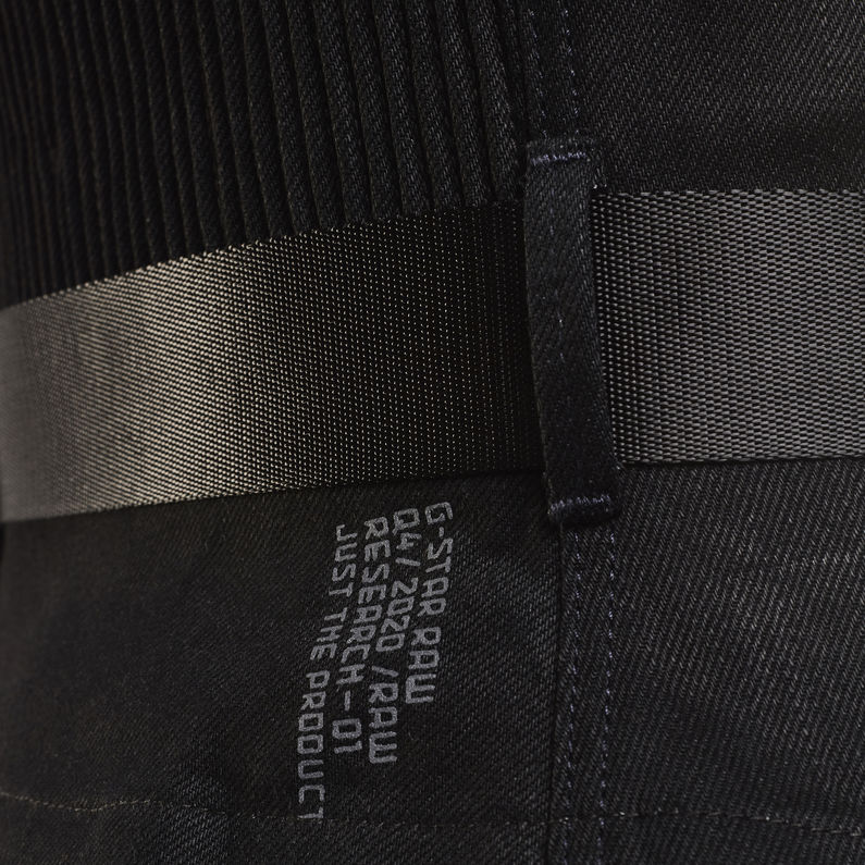 G-Star RAW® GSRR Selvedge Denim Corset Top Black fabric shot