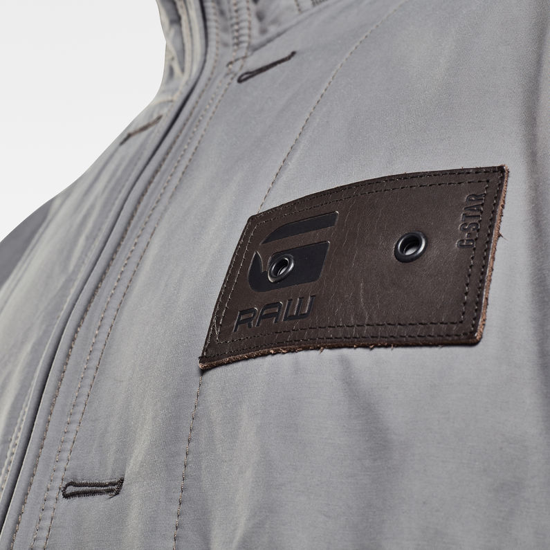 G-STAR® E Liner Overshirt Grau fabric shot