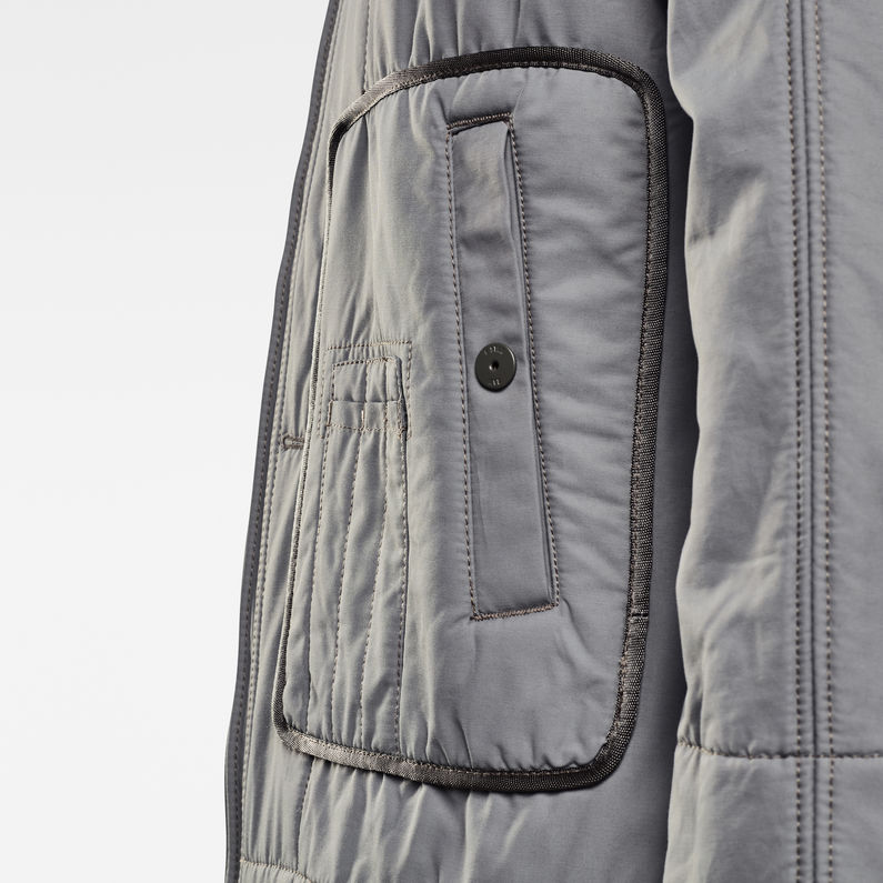 G-STAR® E Liner Overshirt Grau detail shot