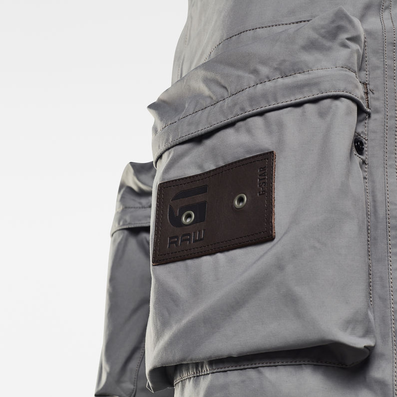 G-STAR® E Relaxed Tapered Cargohose Grau detail shot