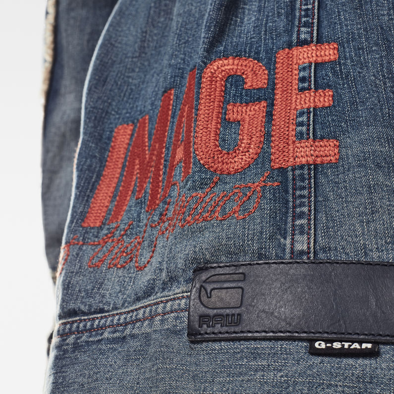 G-STAR® E 3301 Oversized Boyfriend Jacket Medium blue fabric shot