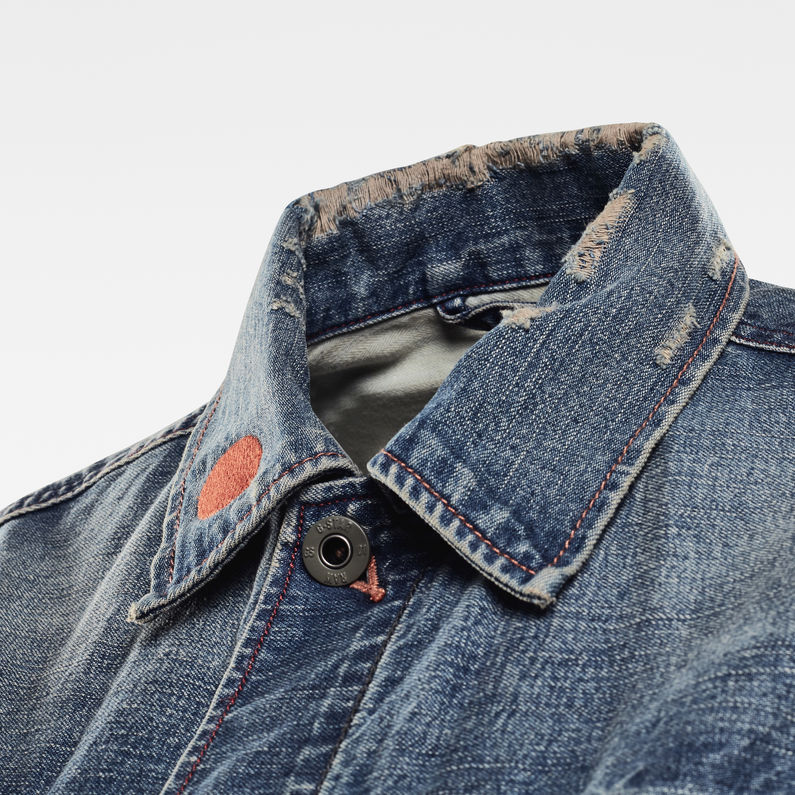 G-STAR® E 3301 Oversized Boyfriend Jacket Medium blue detail shot