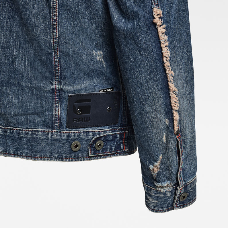 G-Star RAW® Chaqueta E Scutar Slim Azul intermedio fabric shot
