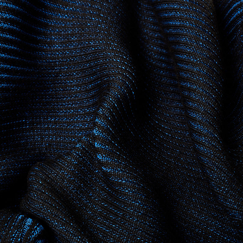 G-STAR® Plated Knitted Lynn Mock Slim Dress Dark blue