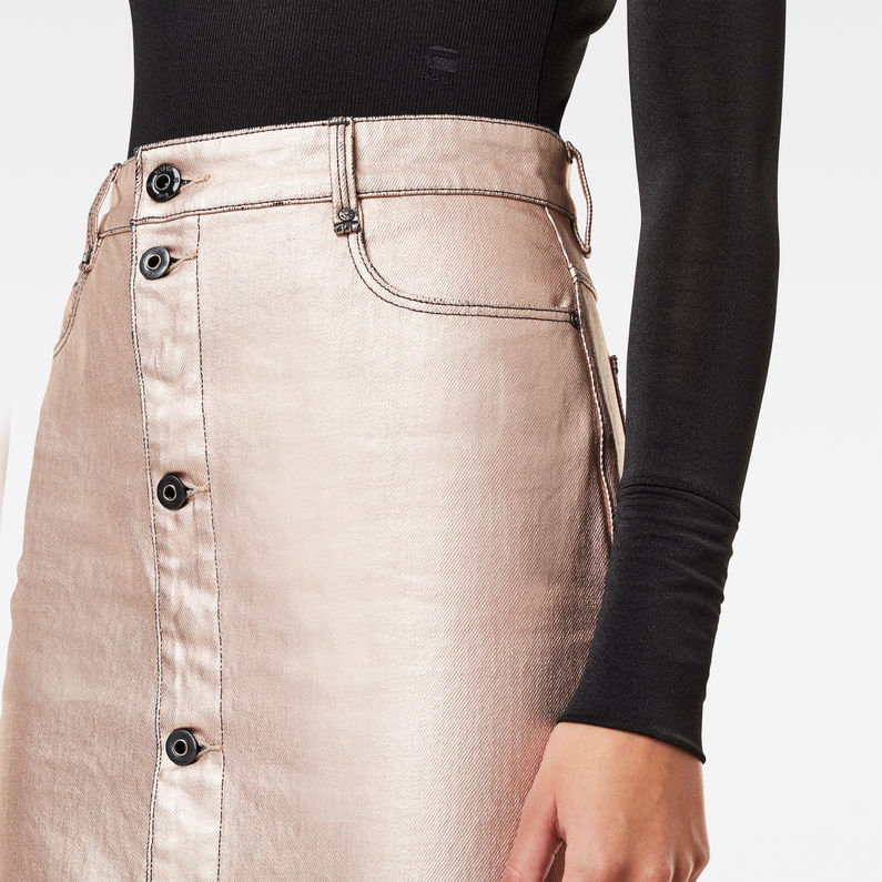 G-Star RAW® Noxer Button Pencil Skirt Pink