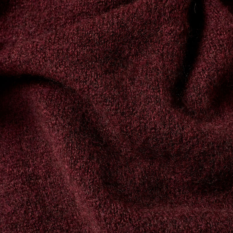 G-STAR® Addir Roll Loose Knitted Sweater Purple fabric shot