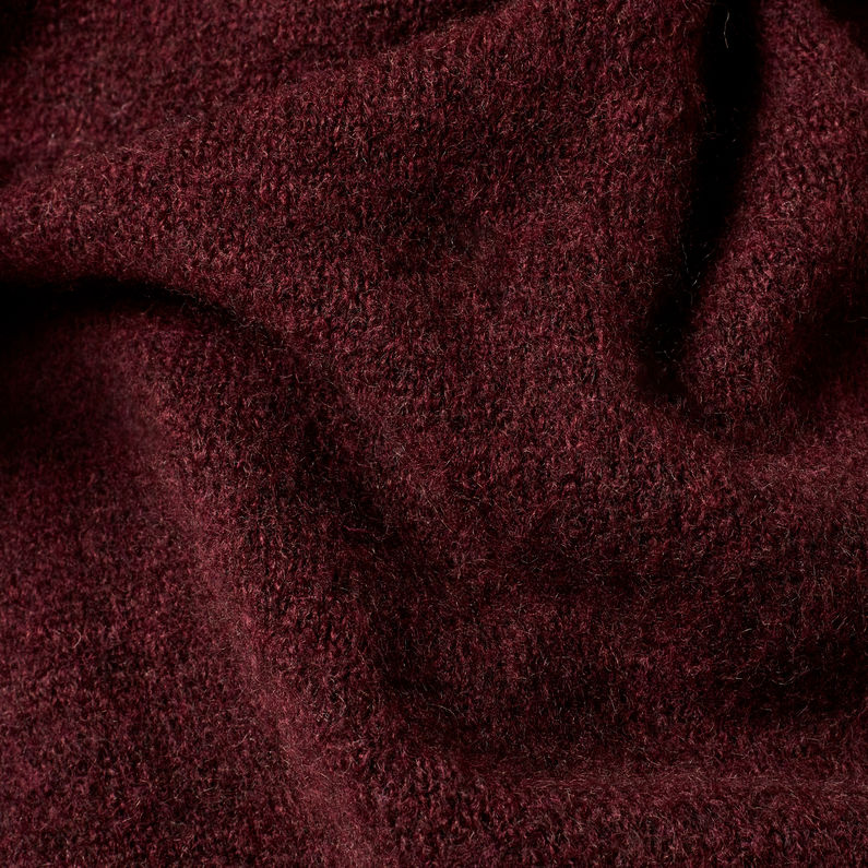 G-Star RAW® Addir Roll Loose Knitted Sweater Purple fabric shot