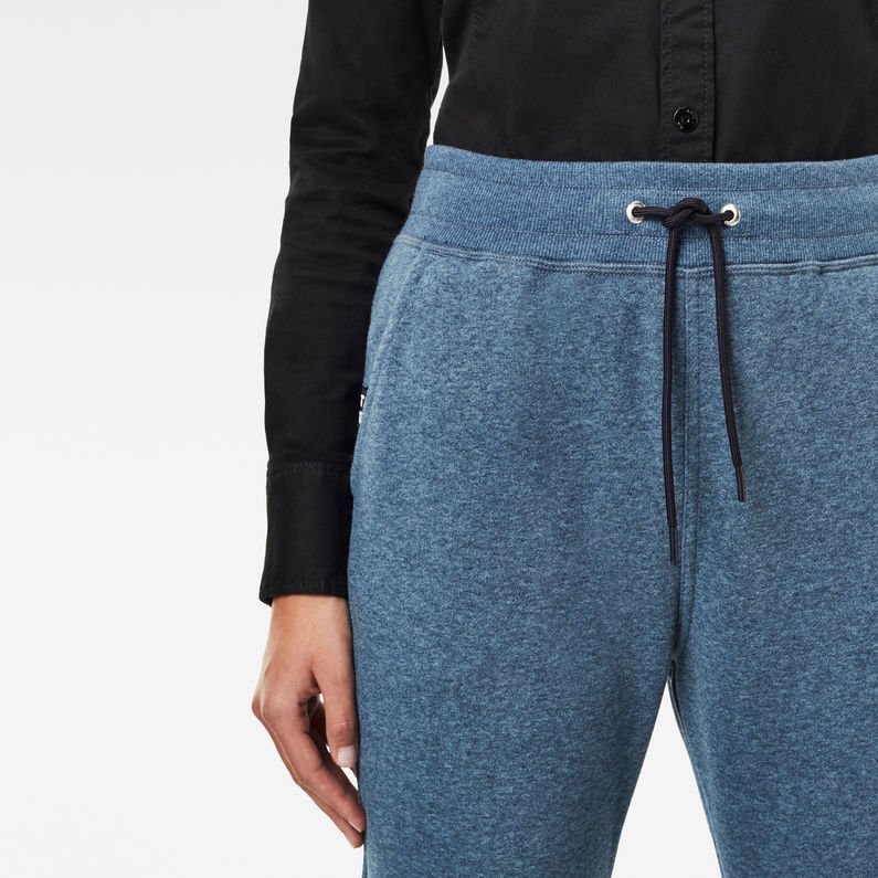 G-Star RAW® Premium Core 3D Tapered Sweatpants Medium blue detail shot