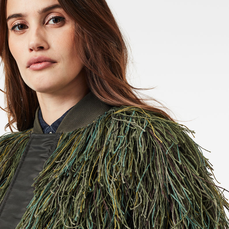 G-STAR® Cazadora de aviador Gillie Suit Verde detail shot