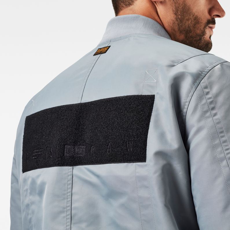 G-Star RAW® Transitional Bomberjack Grijs detail shot