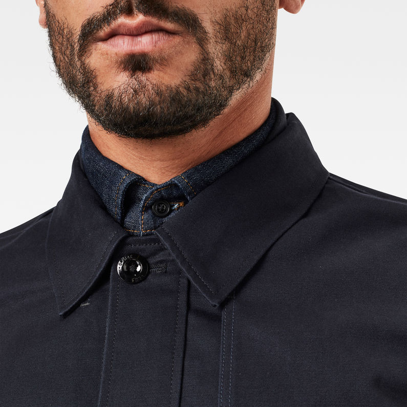 G-STAR® Naval Overshirt Artwork Dark blue detail shot