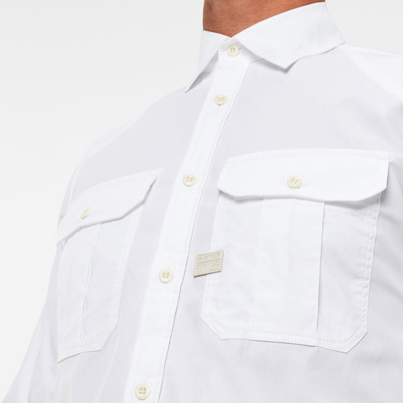 G-Star RAW® Camisa Police Slim Blanco