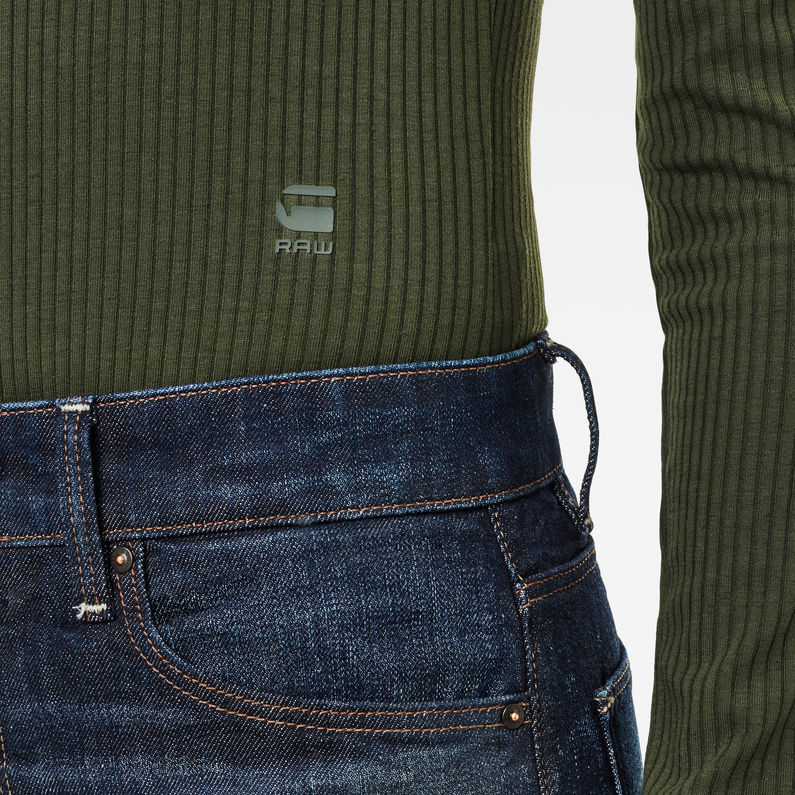 G-Star RAW® Rib Body Slim Green detail shot