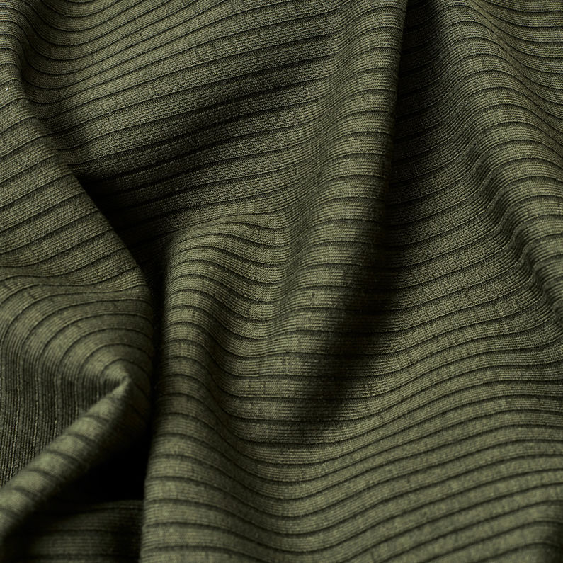 G-Star RAW® Rib Body Slim Green fabric shot