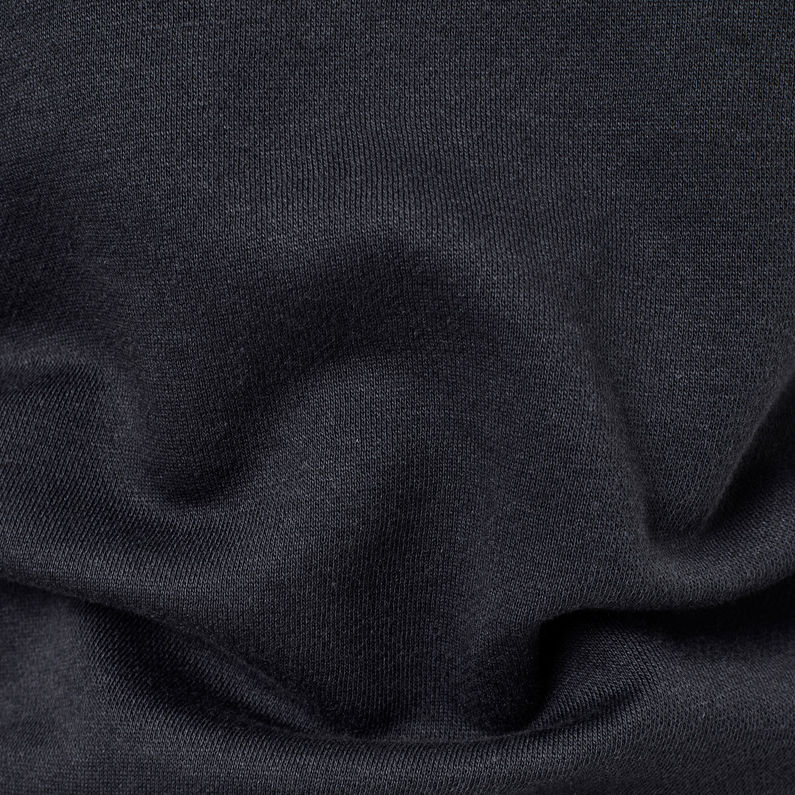 G-Star RAW® Pull High Turtle Neck Loose Bleu foncé fabric shot