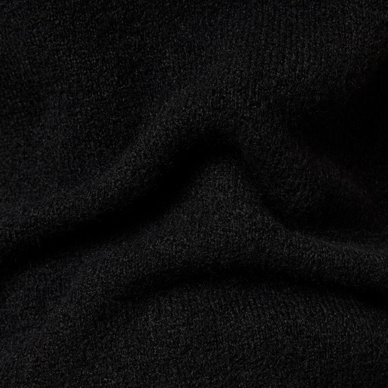 G-Star RAW® Pull College GR R Loose Knitted Noir fabric shot