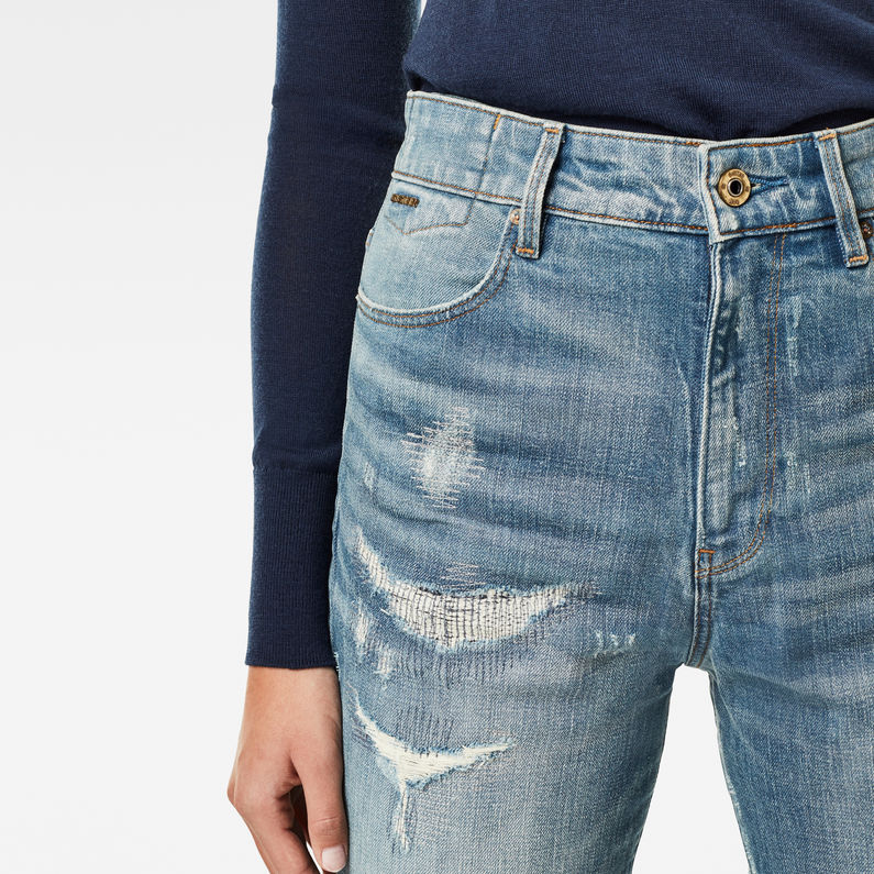 G-Star RAW® Janeh Ultra High Mom Ankle Jeans Midden blauw