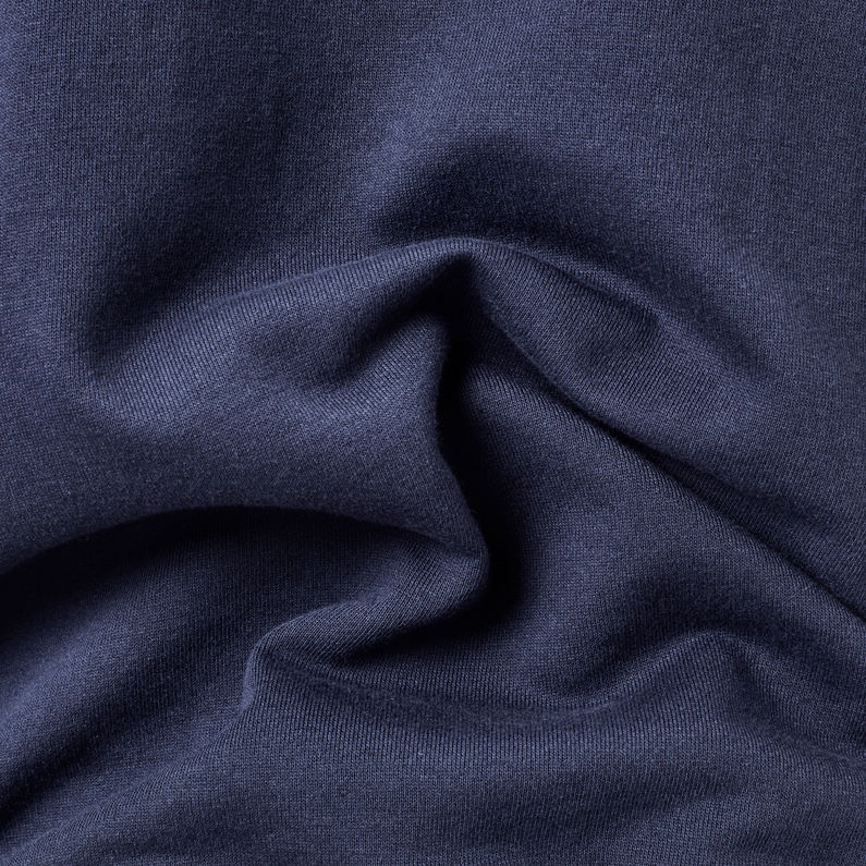 G-Star RAW® Hooded Zip Sweater Dark blue fabric shot